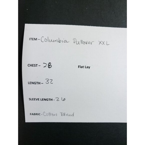 Columbia Half Zip Pullover Men's Size XXL Sand - Picture 7 of 8